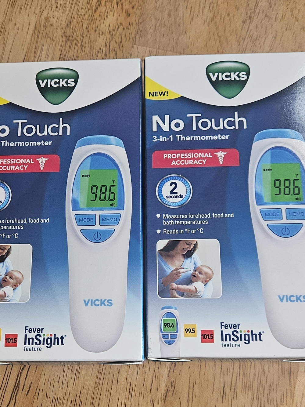 Vicks No Touch 3-in-1 Thermometer - New In Box  2